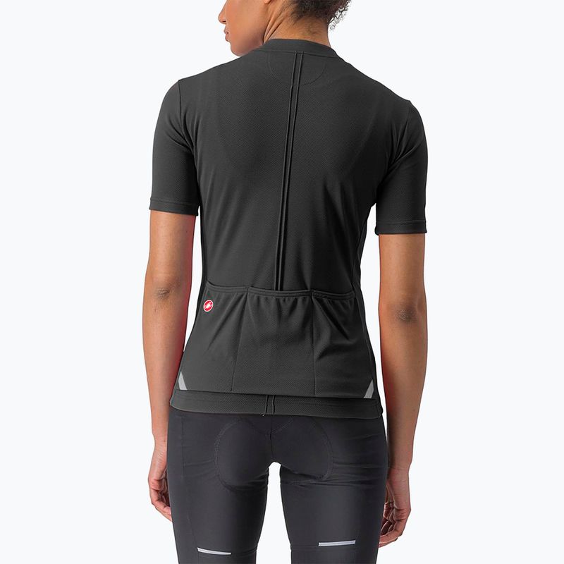 Maglia ciclismo donna Castelli Anima 4 light nero 2