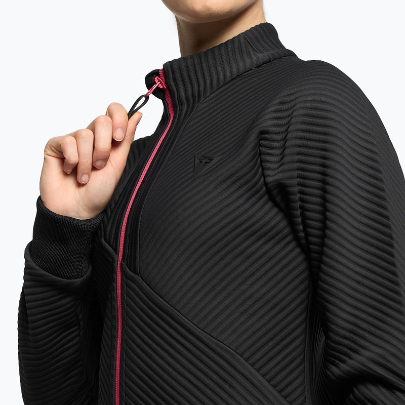Felpa Dainese Hp Mid nera e rosa da donna 5