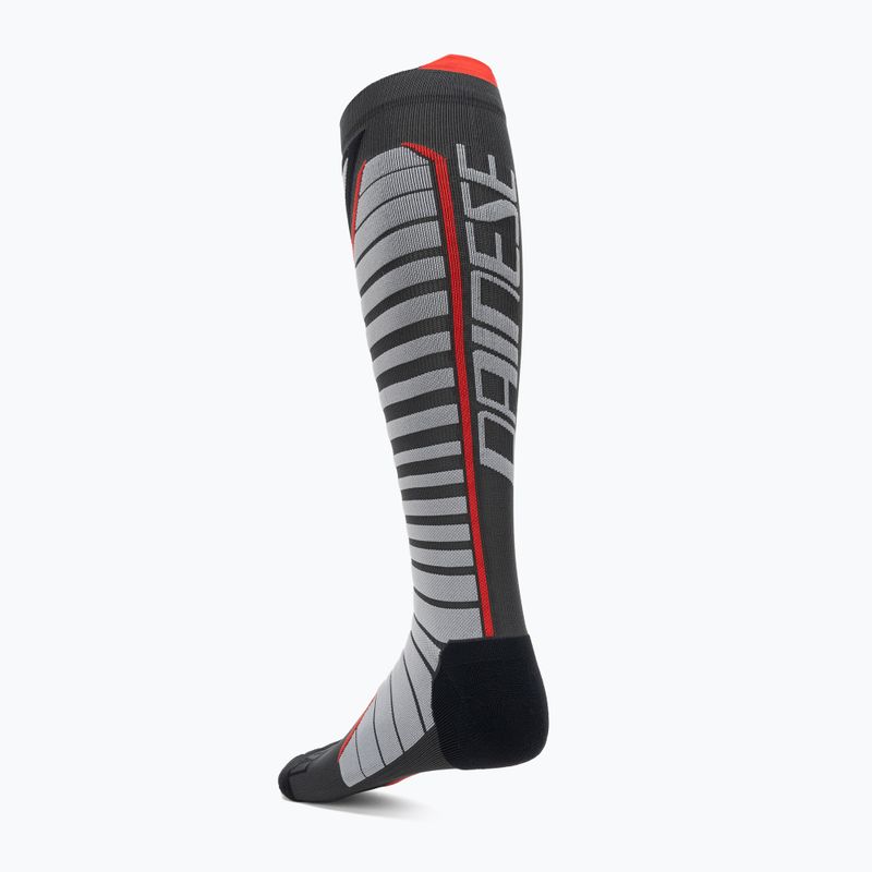 Calze da sci Dainese Thermo Long nero/rosso 2