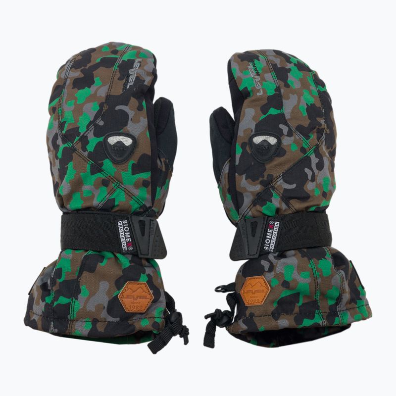 Guanti da snowboard per bambini Level Fly Mitt camo 3