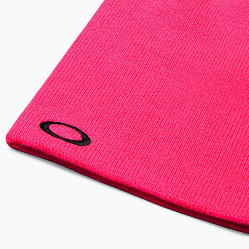 Cappello invernale Oakley Fine Knit neon pink 3