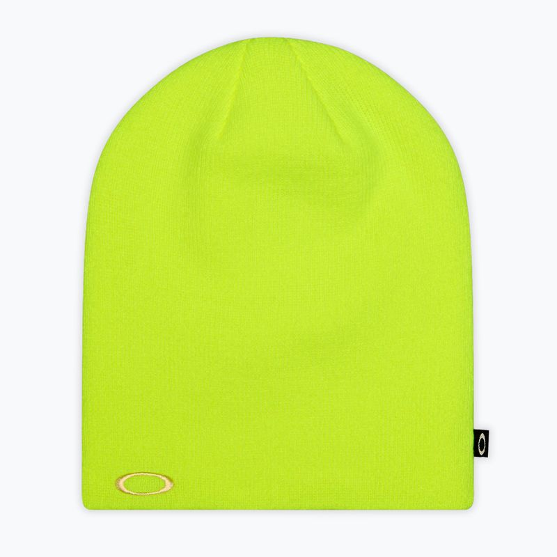 Cappello invernale Oakley Fine Knit neon yellow