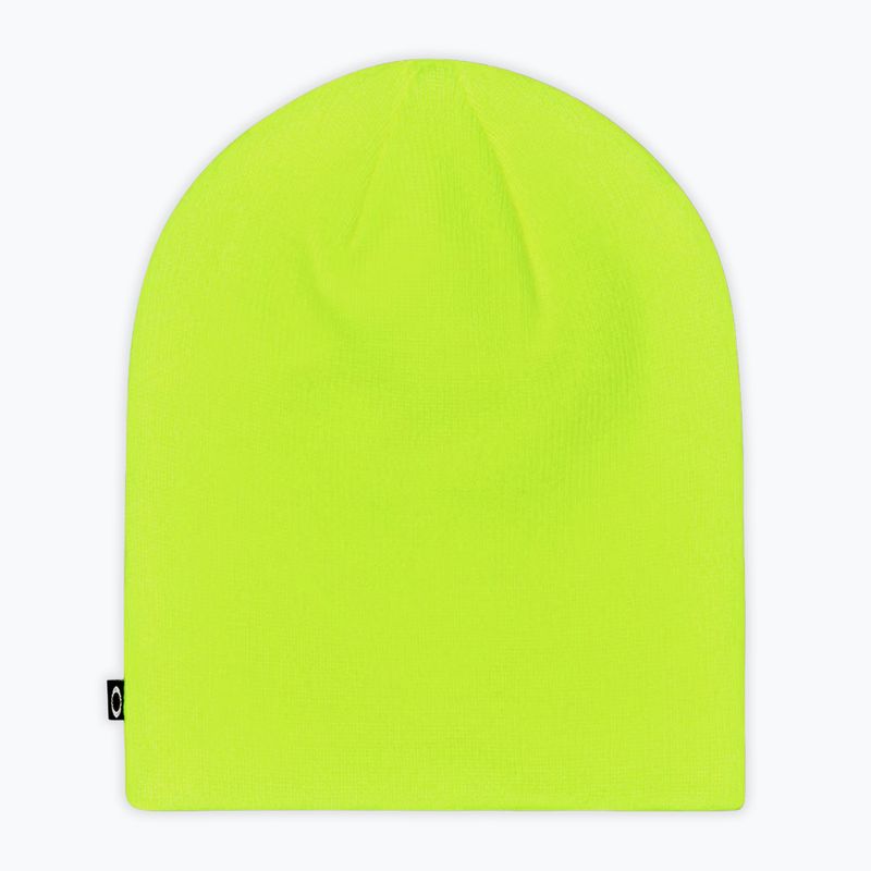 Cappello invernale Oakley Fine Knit neon yellow 2