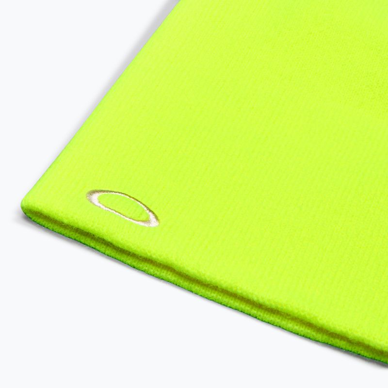 Cappello invernale Oakley Fine Knit neon yellow 3
