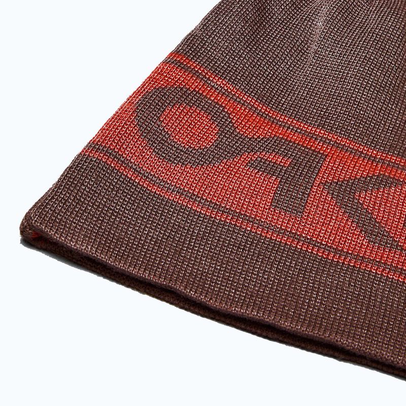Cappello invernale Oakley Tnp Reversible Beanie 68S dark umber 3