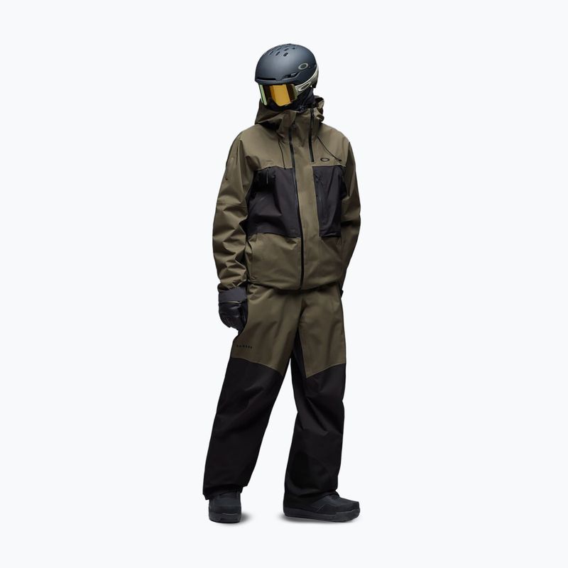 Giacca da snowboard uomo Oakley Baldface Gore-Tex deep olive/pitch black 2