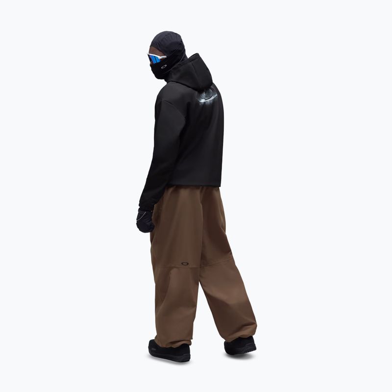 Felpa da snowboard uomo Oakley Wintertide Scratched Hoodie pitch black 3