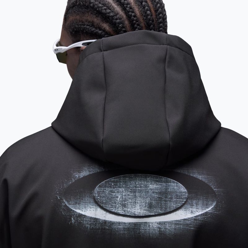 Felpa da snowboard uomo Oakley Wintertide Scratched Hoodie pitch black 5