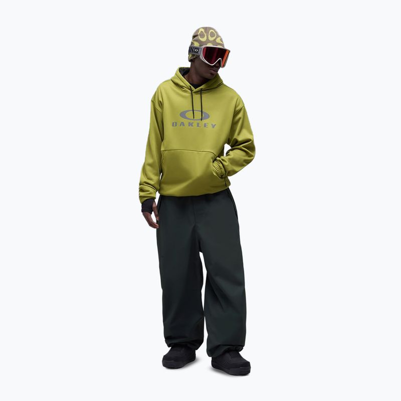 Felpa da snowboard uomo Oakley Rider Phantom Hoodie cactus 2