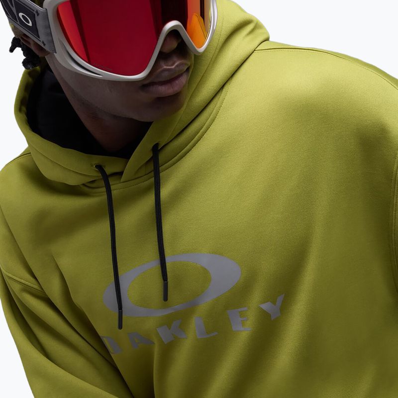 Felpa da snowboard uomo Oakley Rider Phantom Hoodie cactus 5