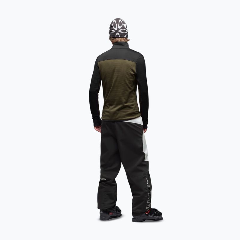 Felpa da uomo Oakley Canopy FZ blackout/deep olive 3
