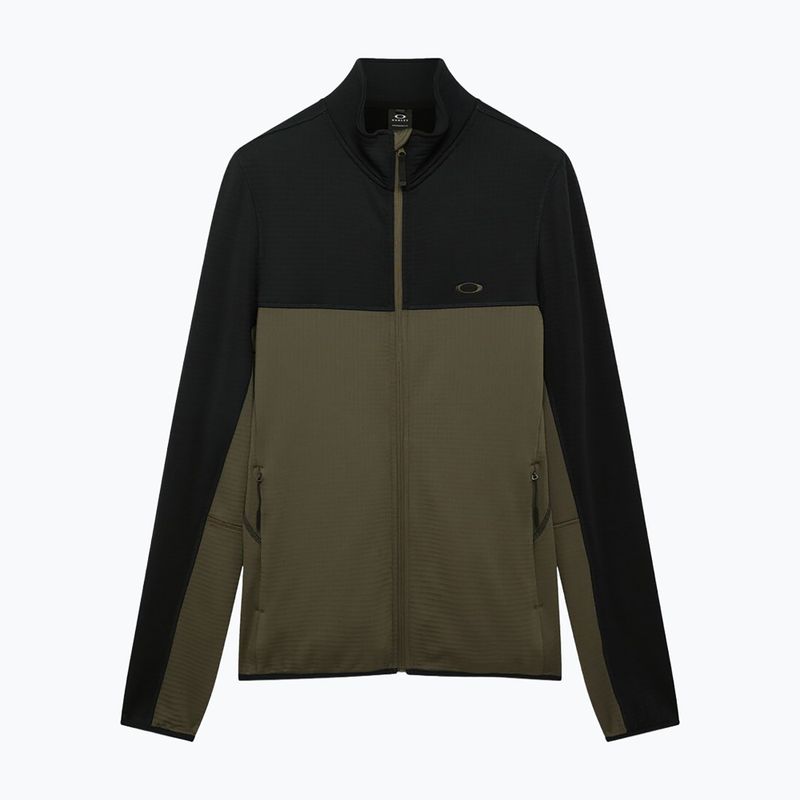 Felpa da uomo Oakley Canopy FZ blackout/deep olive 6