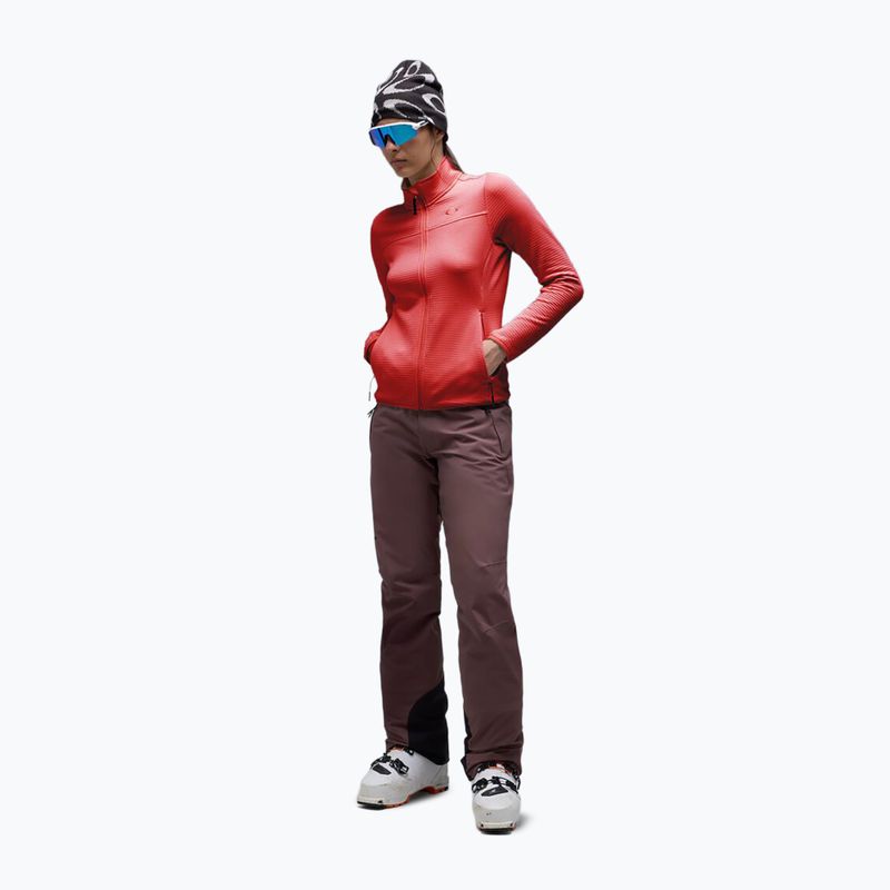 Felpa donna Oakley Canopy Full Zip hibiscus red 2