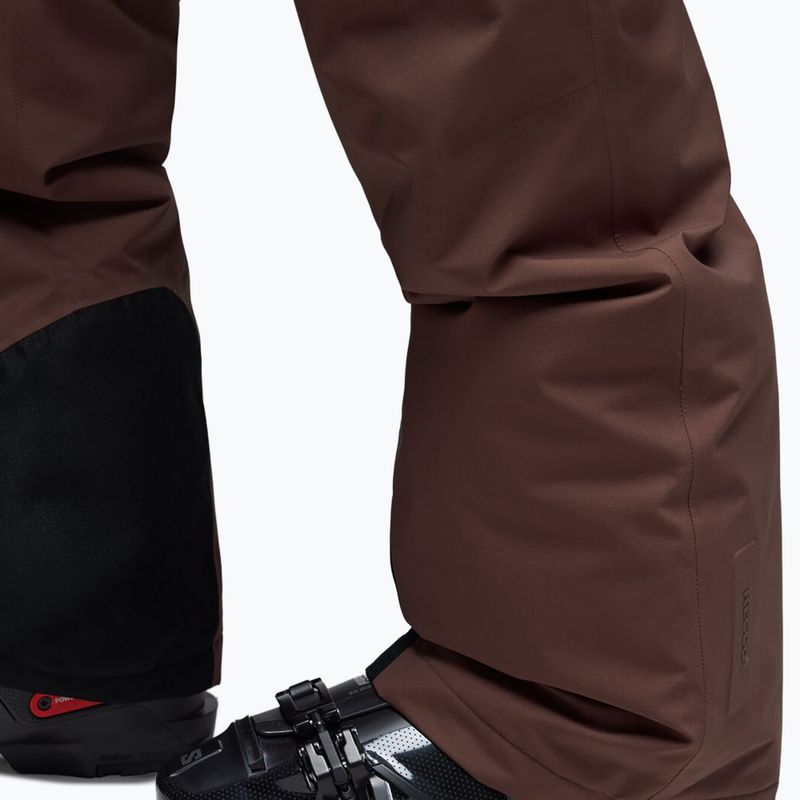 Pantaloni da sci da uomo Oakley Canopy Pro Insulated Dark Umber/Flame Red 5