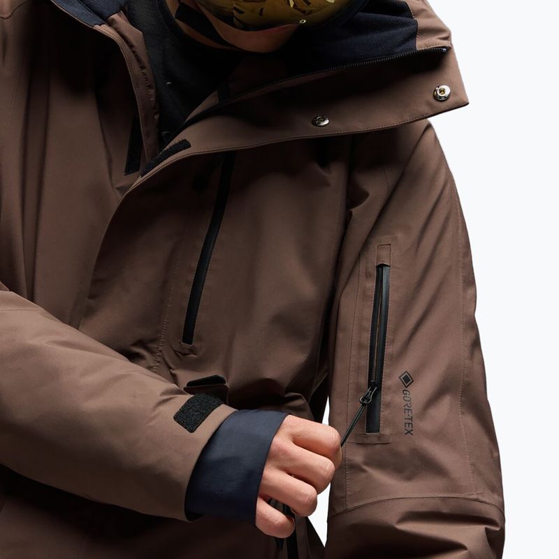 Giacca da snowboard uomo Oakley Sub Temp RC Gore-Tex 2.0 32F dark umber 6