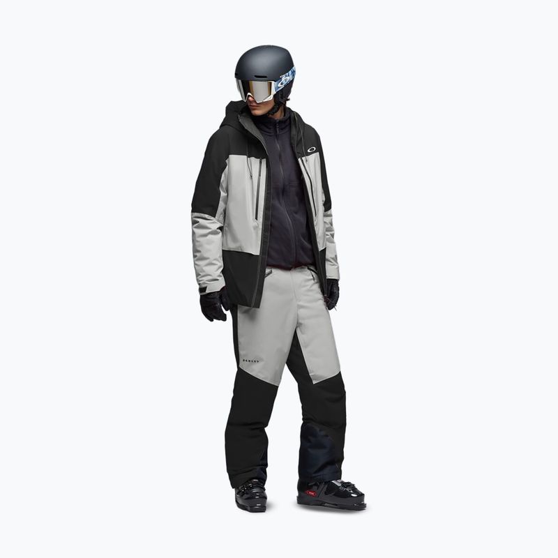 Pantaloni da sci da uomo Oakley Canopy Pro Insulated Pitch Black/Cement 2