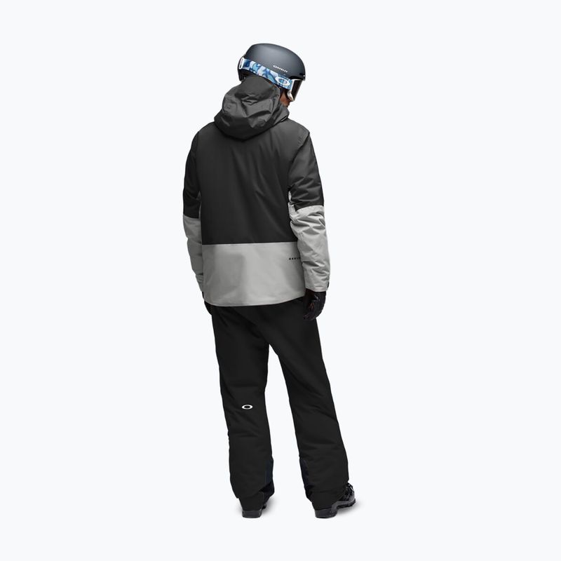Pantaloni da sci da uomo Oakley Canopy Pro Insulated Pitch Black/Cement 3