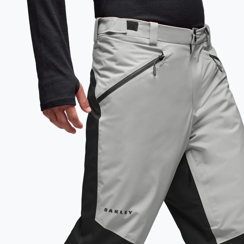 Pantaloni da sci da uomo Oakley Canopy Pro Insulated Pitch Black/Cement 4