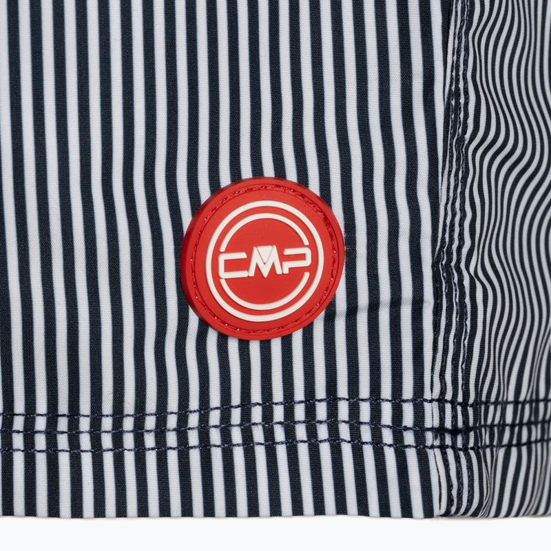 Pantaloncini da bagno CMP da uomo bianchi e blu navy 3R50857/21ZE 3