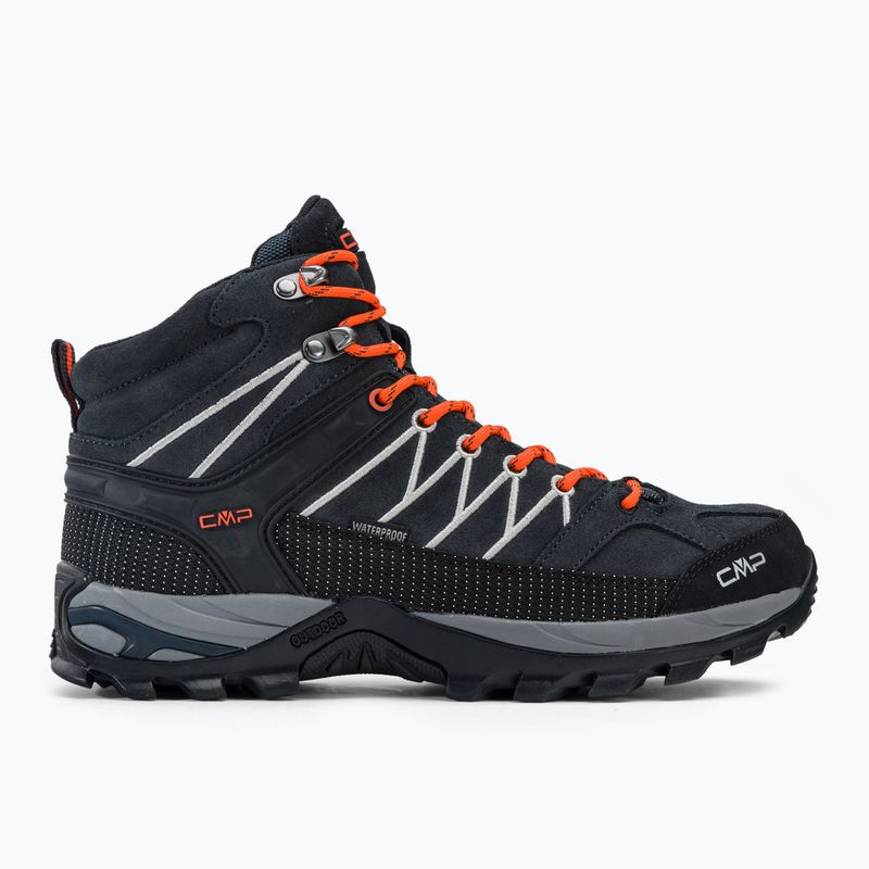 Scarpe da trekking CMP Rigel Mid grigio-arancio da uomo 3Q12947 2