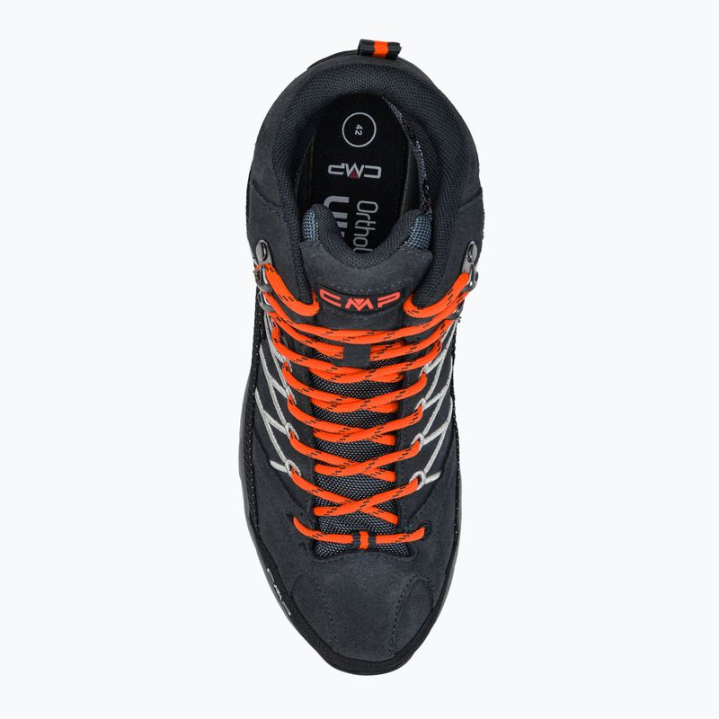 Scarpe da trekking CMP Rigel Mid grigio-arancio da uomo 3Q12947 6