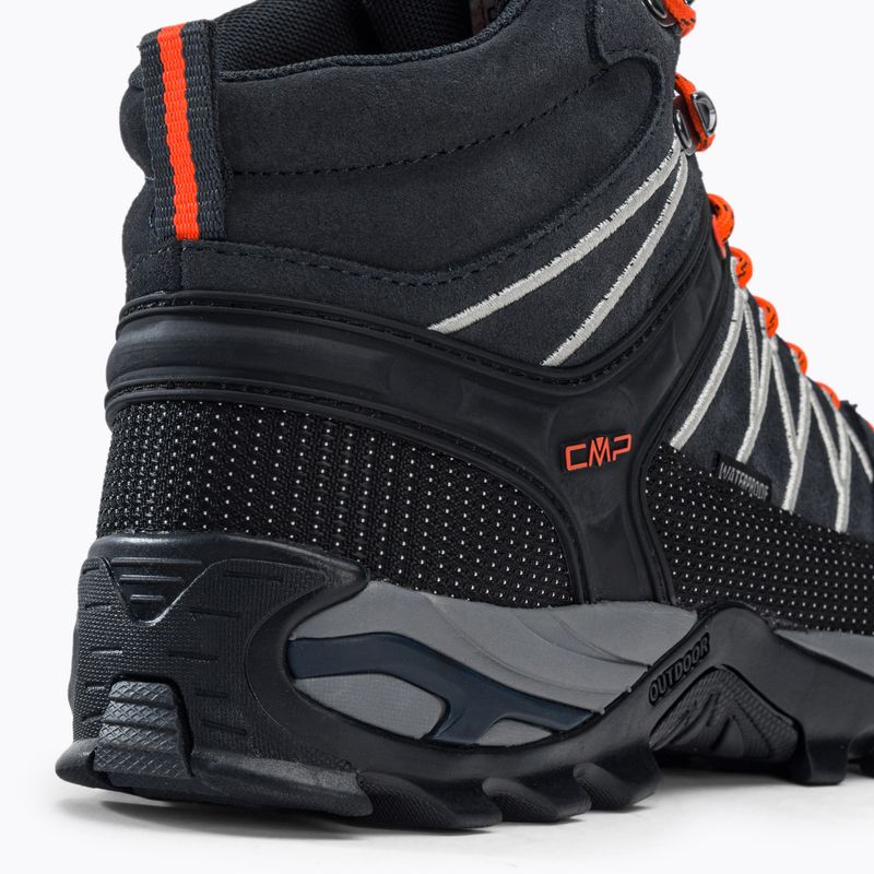 Scarpe da trekking CMP Rigel Mid grigio-arancio da uomo 3Q12947 8