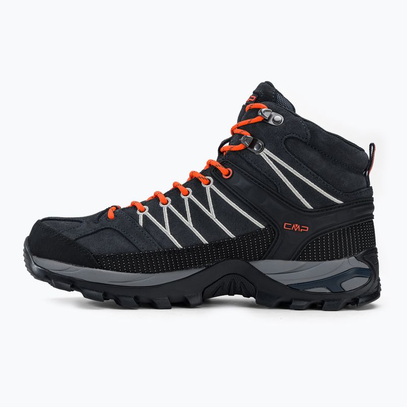 Scarpe da trekking CMP Rigel Mid grigio-arancio da uomo 3Q12947 10
