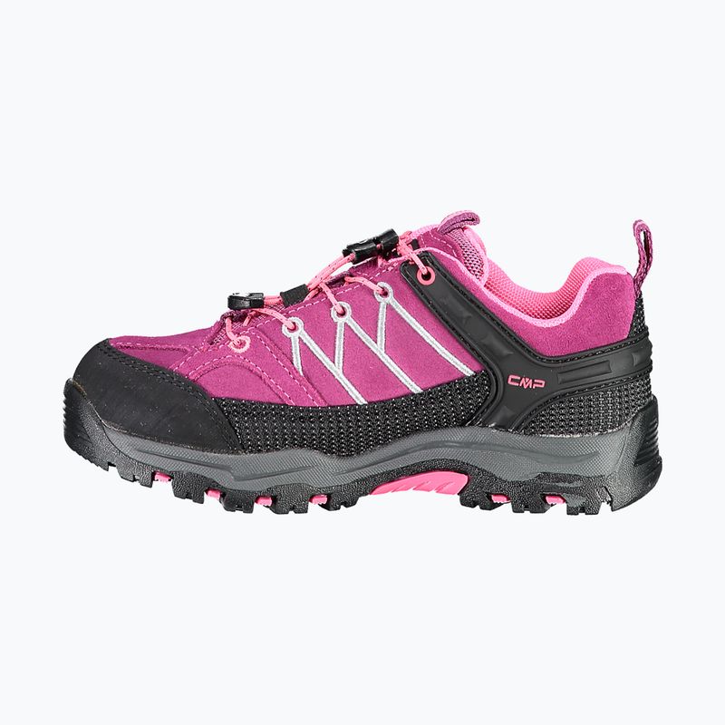 Scarponi da trekking CMP per bambini Rigel Low Wp berry / rosa fluo 9