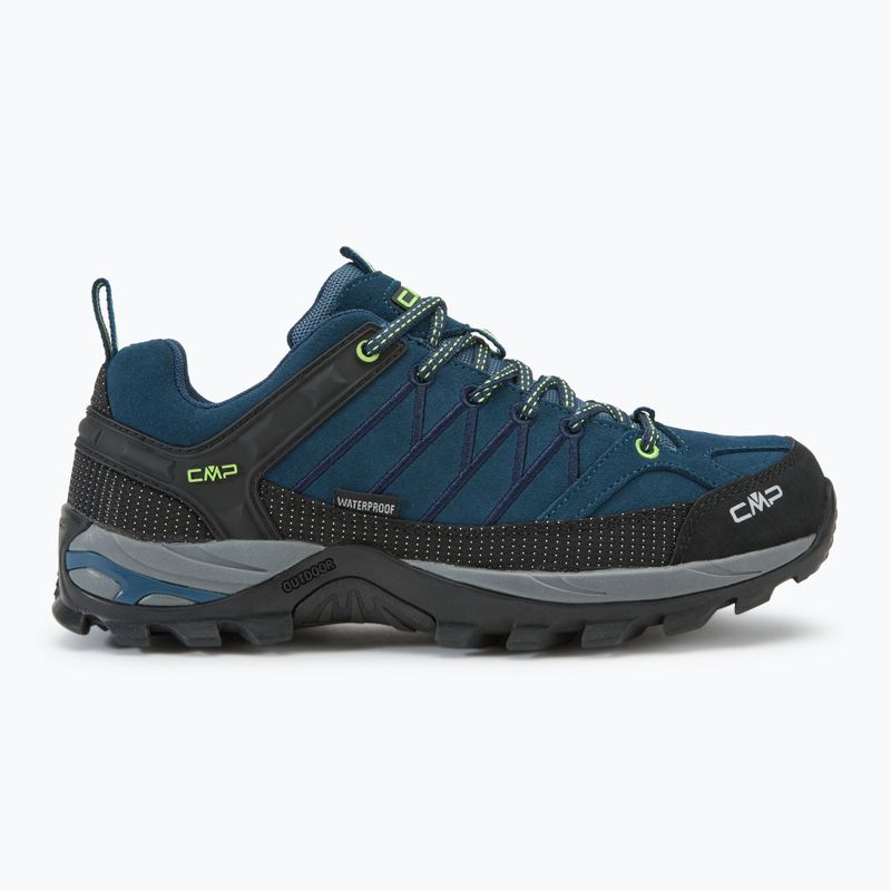 Scarpe da trekking da uomo CMP Rigel Low blu inchiostro / giallo fluo 2