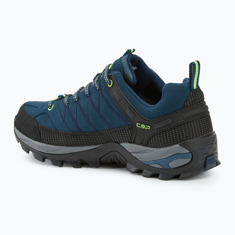 Scarpe da trekking da uomo CMP Rigel Low blu inchiostro / giallo fluo 3