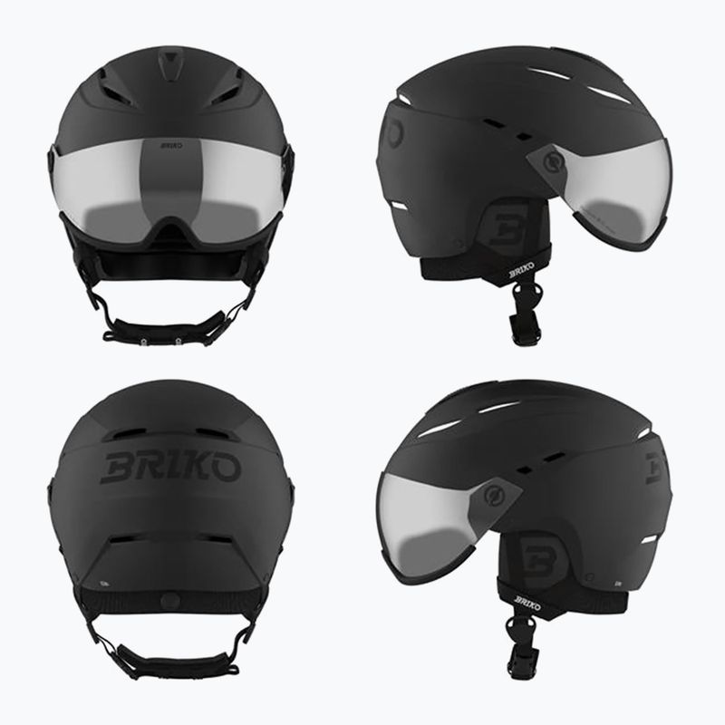 Casco da sci Briko Elio Visor matt black 10