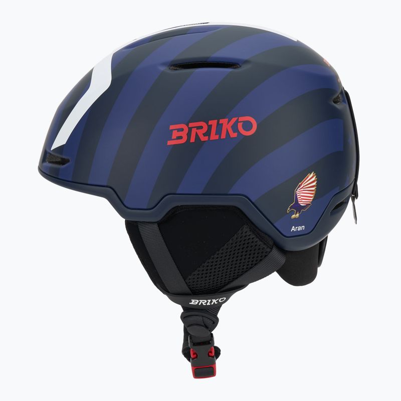 Casco da sci Briko Aran USA matt tangaroa blue/biscay blue/cardinal red/white 3