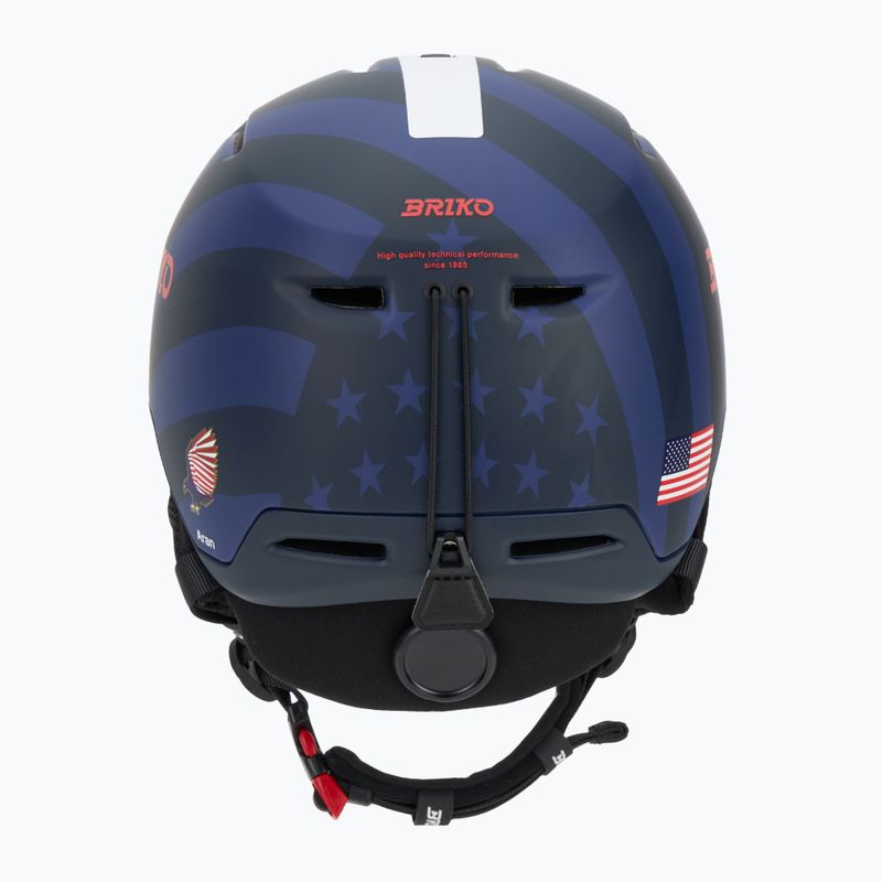 Casco da sci Briko Aran USA matt tangaroa blue/biscay blue/cardinal red/white 4