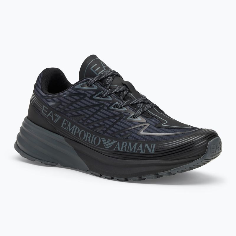 EA7 Emporio Armani Crusher Distance Trail scarpe triple nere