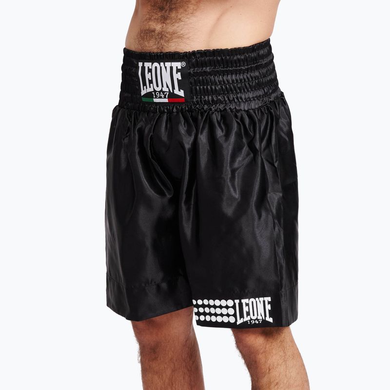Pantaloncini da boxe LEONE 1947 Italy Boxing AB737 black 4