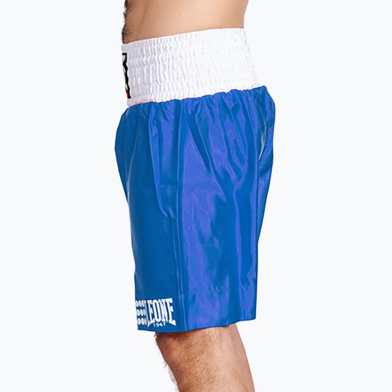 Pantaloncini da boxe LEONE 1947 Boxe blu 3