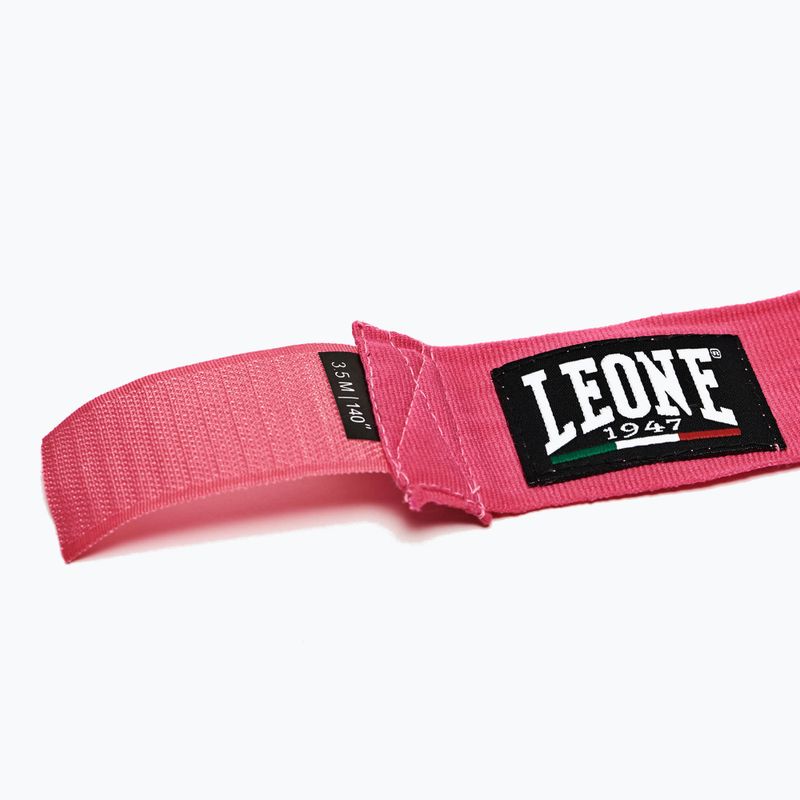 Bende da boxe Leone 1947 Hand Wraps 350 cm pink 5