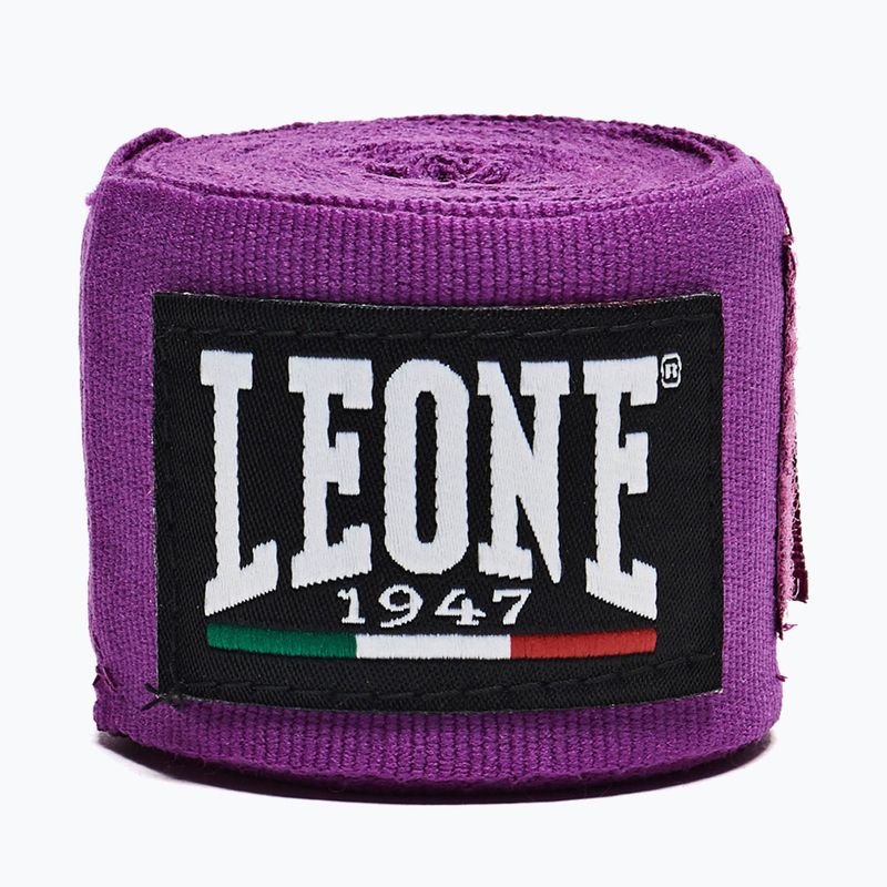 Bende da boxe Leone 1947 Hand Wraps 350 cm purple 2