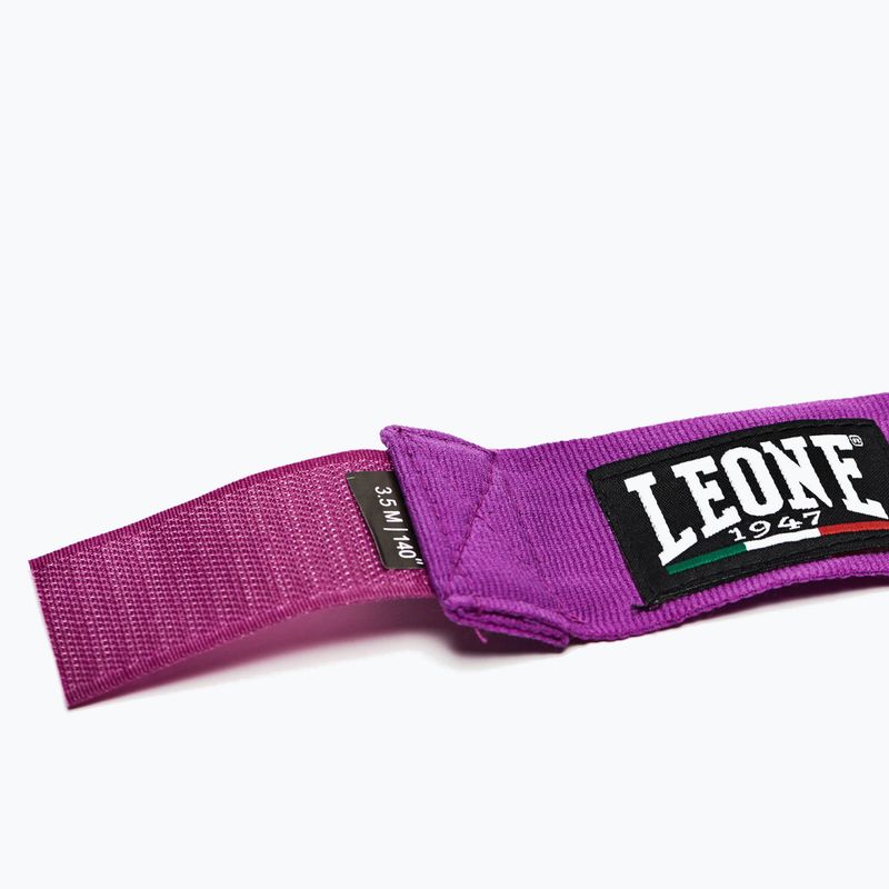 Bende da boxe Leone 1947 Hand Wraps 350 cm purple 5