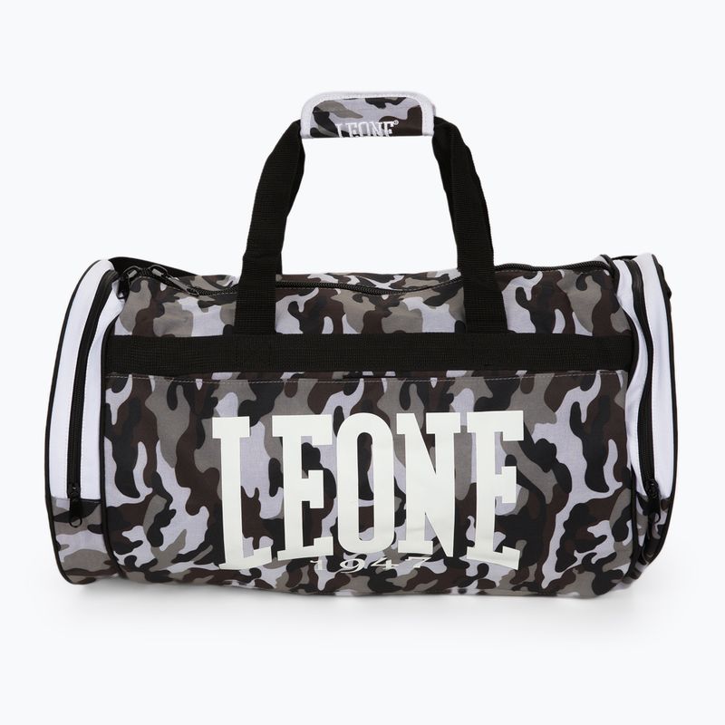 Borsa da allenamento LEONE 1947 Mimetic Camo Borsa 45 l verde/grigio