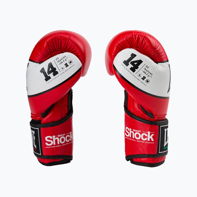 Guanti da boxe LEONE 1947 Rosso shock 4