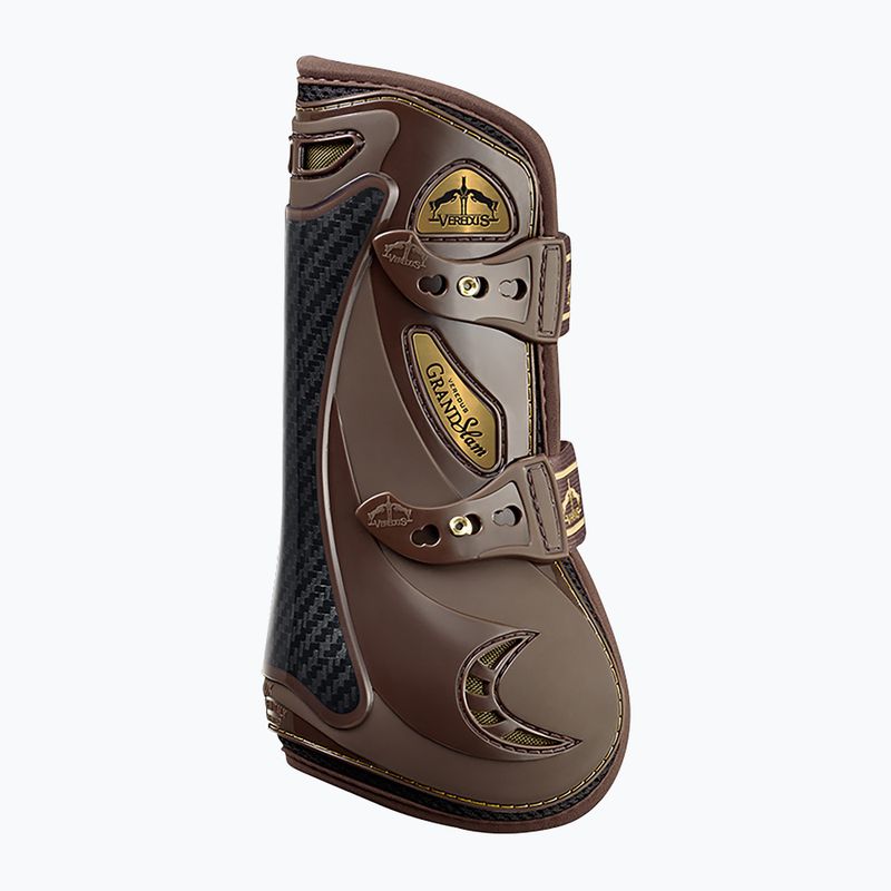 Protezioni anteriori per cavalli Veredus Grand Slam Carbon Gel marrone/oro