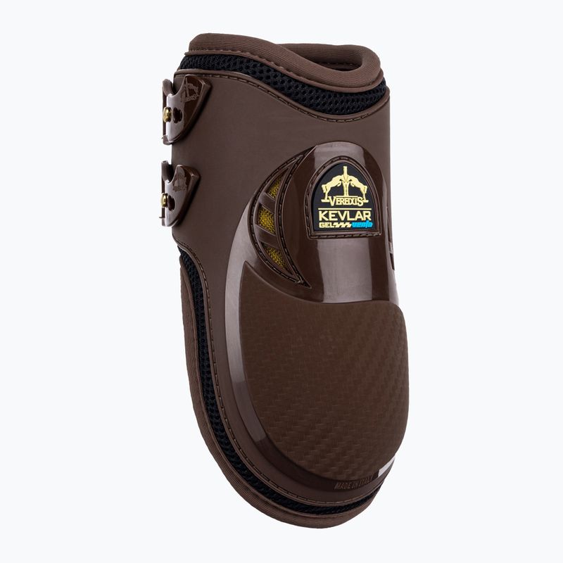 Protezione posteriore per cavalli Veredus Kevlar Gel Vento marrone