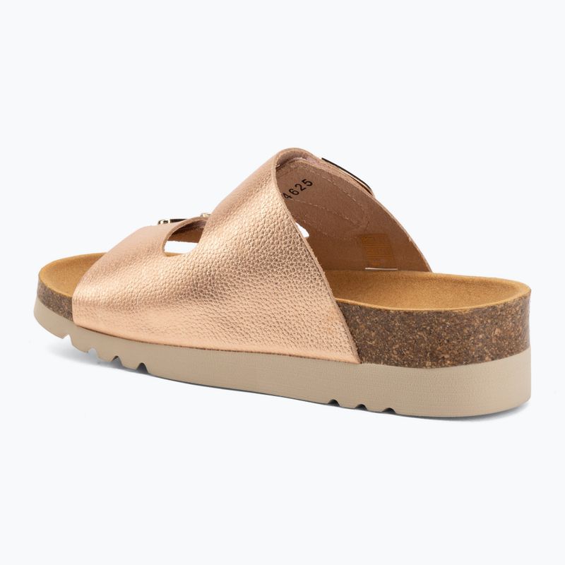 Ciabatte da donna Scholl Montery 2 Straps Ad Med rosa/oro 3