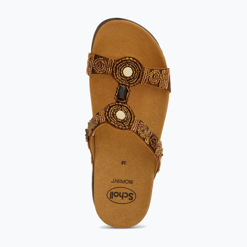 Ciabatte da donna Scholl New Bogota Wedge Med cognac/multi 4