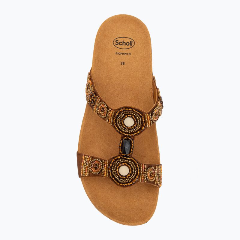 Ciabatte da donna Scholl New Bogota Wedge Med cognac/multi 5