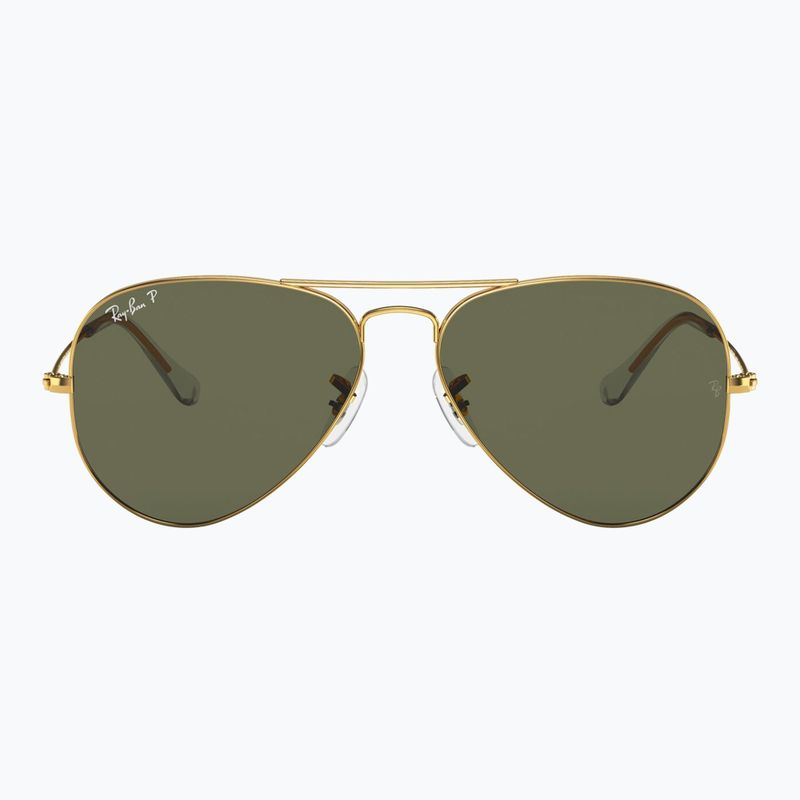 Occhiali da sole Ray-Ban Aviator Classic arista gold/green g-15 polarized 2