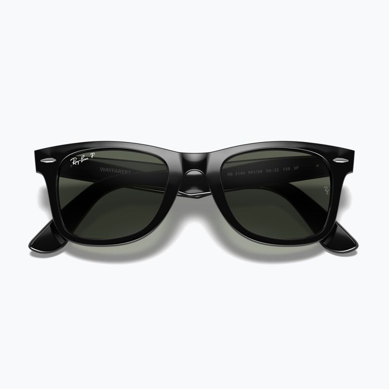 Occhiali da sole Ray-Ban Wayfarer Classic black/green polarized 3