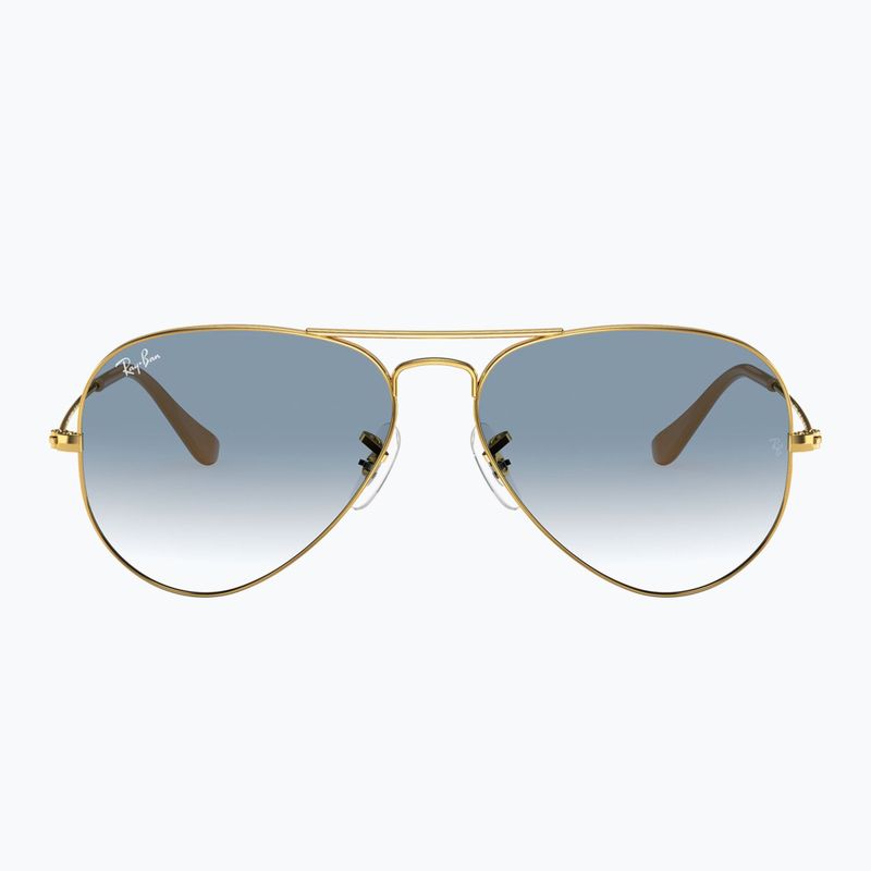 Occhiali da sole Ray-Ban Aviator Classic arista gold/light blue 2
