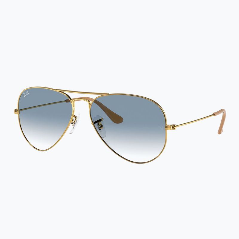 Occhiali da sole Ray-Ban Aviator Classic arista gold/light blue 4